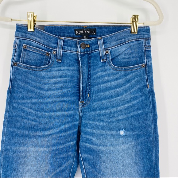 NWT NEW J. Crew High Rise Stretch Skinny Ankle Jean Medium Wash Size 27 - Picture 5 of 9